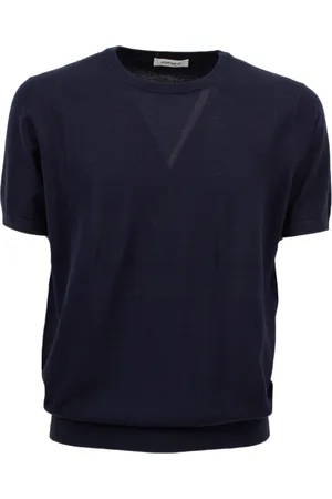 KANGRA CASHMERE Hombre, Camisetas, Azul, Talla: S
