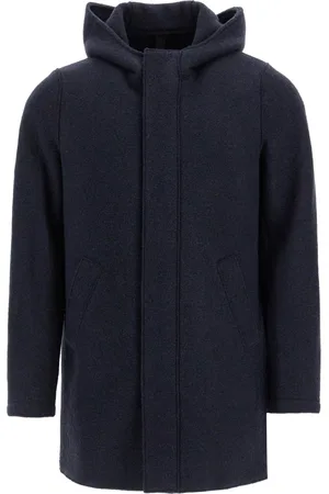 Harris Wharf London Hombre, Abrigos, Azul, Talla: L