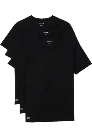 Lacoste Hombre, Camisetas, Negro, Talla: L