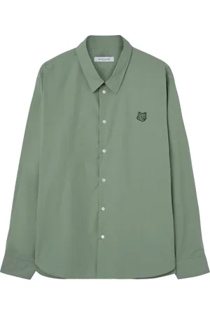 Maison Kitsuné Hombre, Camisas, Verde, Talla: M