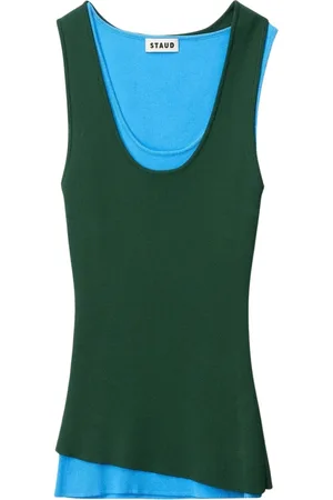 Staud Mujer, Camisetas, Verde, Talla: XS