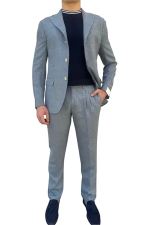 ELEVENTY Hombre, Trajes, Azul, Talla: L
