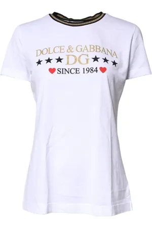 Dolce & Gabbana Mujer, Camisetas, Blanco, Talla: S