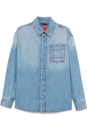 FERRARI Hombre, Camisas, Azul, Talla: L