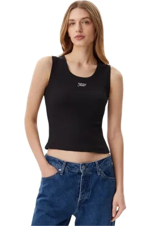 Tommy Hilfiger Mujer, Camisetas, Negro, Talla: L