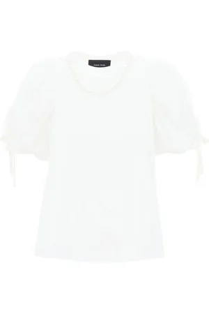 Simone Rocha Mujer, Camisetas, Blanco, Talla: M