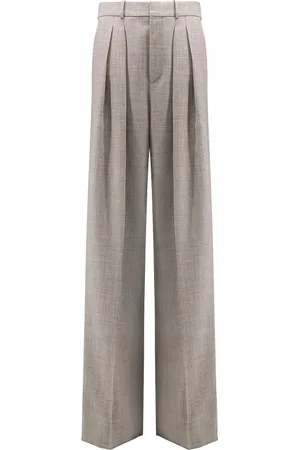 Saint Laurent Mujer, Pantalones, Gris, Talla: M