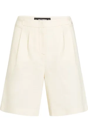 Karl Lagerfeld Mujer, Pantalones cortos, Blanco, Talla: M