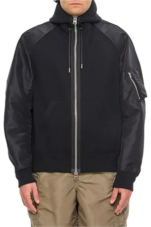 SACAI Hombre, Sudaderas, Negro, Talla: L