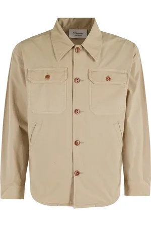 TELA Hombre, Camisas, Marrón, Talla: M