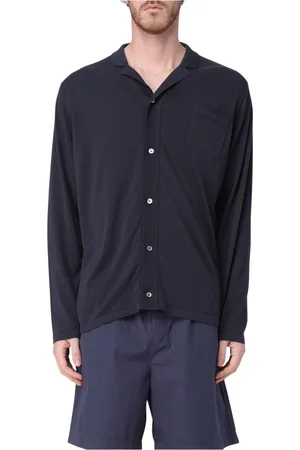 DRUMOHR Hombre, Camisas, Azul, Talla: L