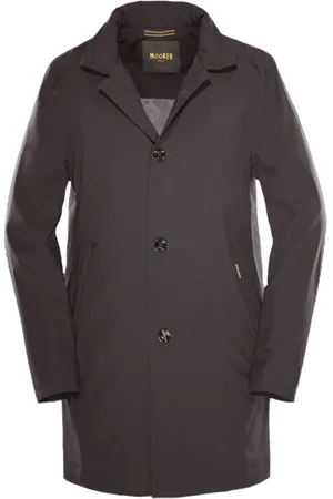 MOORER Hombre, Abrigos, Gris, Talla: 3XL