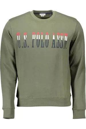 U.S. Polo Assn. Hombre, Sudaderas, Verde, Talla: L