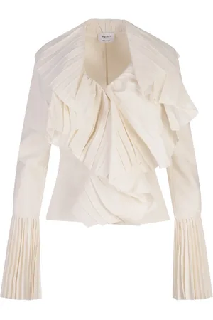 Alexander McQueen Mujer, Blusas y Camisas, Blanco, Talla: S