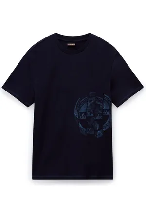 Napapijri Hombre, Camisetas, Azul, Talla: S