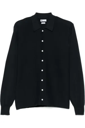 DoppiaA Hombre, Camisas, Azul, Talla: L