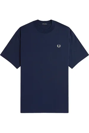 Fred Perry Hombre, Camisetas, Azul, Talla: S