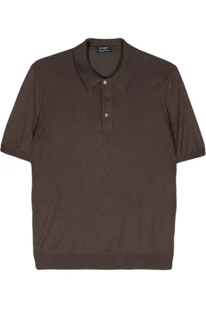 BARBA Hombre, Camisetas, Marrón, Talla: XL