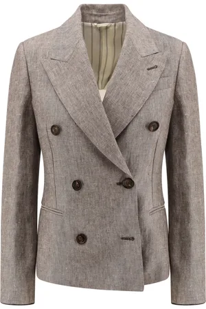 Brunello Cucinelli Mujer, Chaquetas, Marrón, Talla: 2XS
