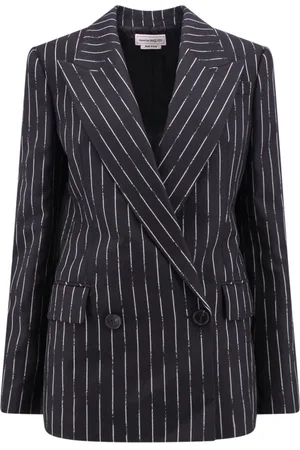 Alexander McQueen Mujer, Chaquetas, Negro, Talla: S