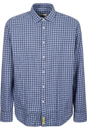 B.D.BAGGIES Hombre, Camisas, Azul, Talla: S