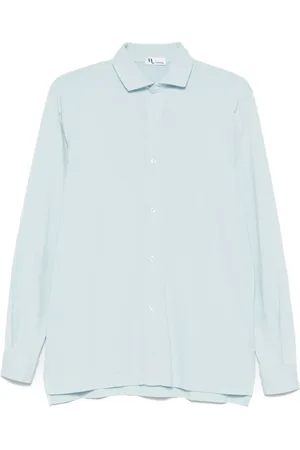 DoppiaA Hombre, Camisas, Azul, Talla: 2XL