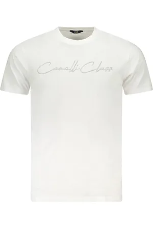 Roberto Cavalli Hombre, Camisetas, Blanco, Talla: XL