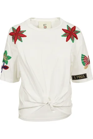 5 PROGRESS Mujer, Camisetas, Blanco, Talla: M