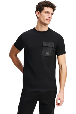 Karl Lagerfeld Hombre, Camisetas, Negro, Talla: XL