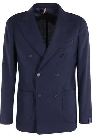 Biagio Santaniello Hombre, Chaquetas, Azul, Talla: L