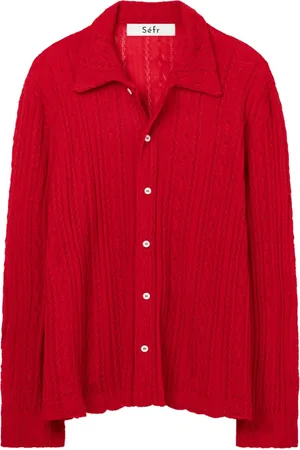 Séfr Mujer, Blusas y Camisas, Rojo, Talla: M