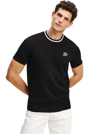 Karl Lagerfeld Hombre, Camisetas, Negro, Talla: L