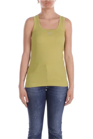 Pinko Mujer, Camisetas, Verde, Talla: L