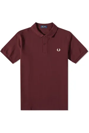 Fred Perry Hombre, Camisetas, Rojo, Talla: L