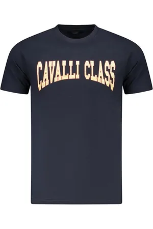 Roberto Cavalli Hombre, Camisetas, Azul, Talla: L