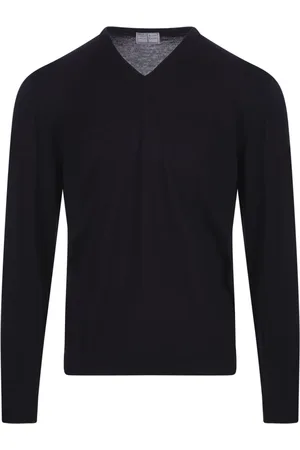 FEDELI Hombre, Jerseys, Negro, Talla: 4XL