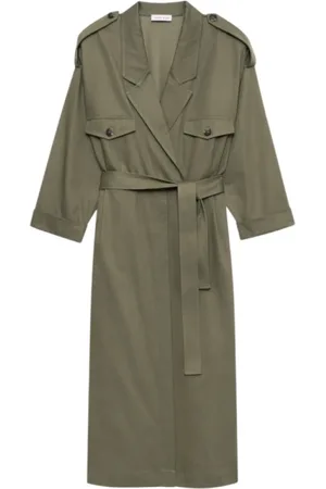 ANINE BING Mujer, Abrigos, Verde, Talla: S