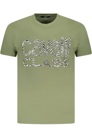 Roberto Cavalli Hombre, Camisetas, Verde, Talla: 2XL