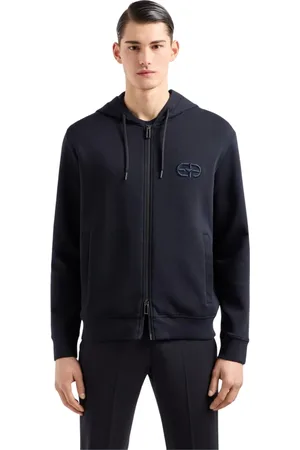 Emporio Armani Hombre, Sudaderas, Azul, Talla: M