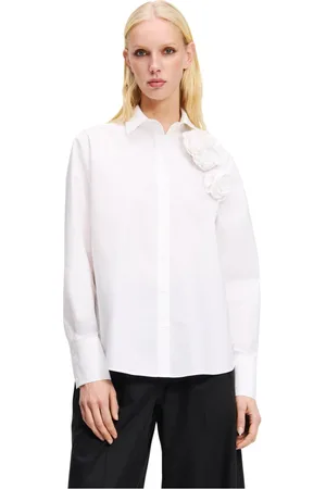 Karl Lagerfeld Mujer, Blusas y Camisas, Blanco, Talla: L