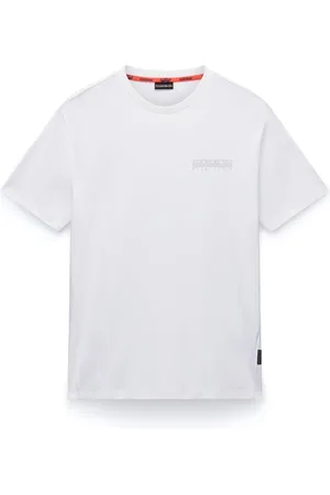 Napapijri Hombre, Camisetas, Blanco, Talla: M