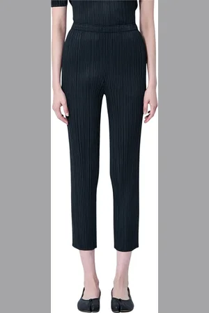 Issey Miyake Mujer, Pantalones, Negro, Talla: XL