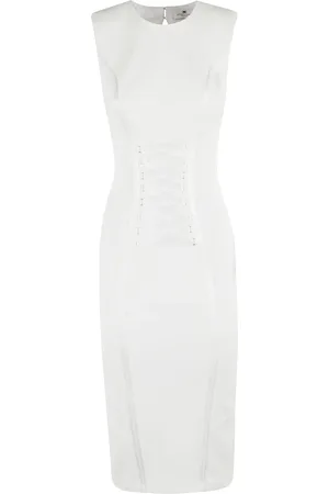 Elisabetta Franchi Mujer, Vestidos, Blanco, Talla: M