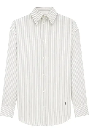 Saint Laurent Mujer, Blusas y Camisas, Gris, Talla: M