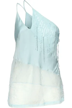 Pinko Mujer, Camisetas, Azul, Talla: M
