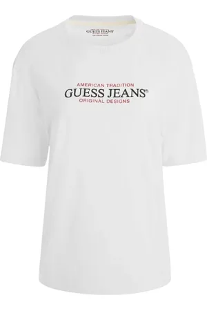 Guess Mujer, Camisetas, Blanco, Talla: S