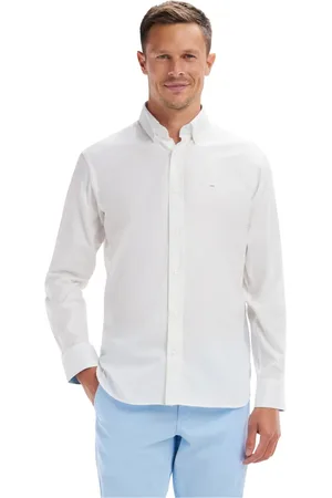 Eden Park Hombre, Camisas, Blanco, Talla: 3XL