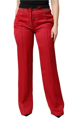Dolce & Gabbana Mujer, Pantalones, Rojo, Talla: M