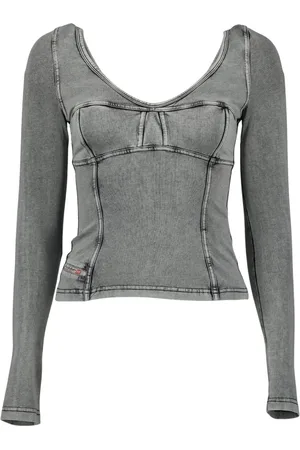 Diesel Mujer, Camisetas, Gris, Talla: M