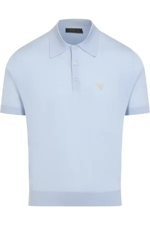 Prada Hombre, Camisetas, Azul, Talla: L